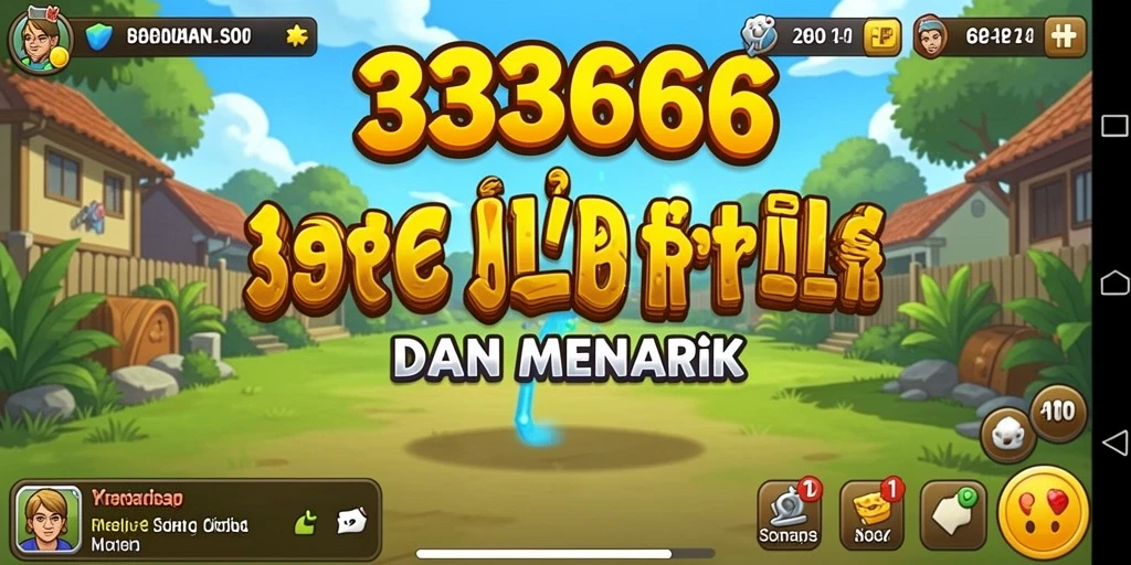 Tampilan gameplay seru saat bermain 333666, menampilkan interaksi Idle yang menarik.