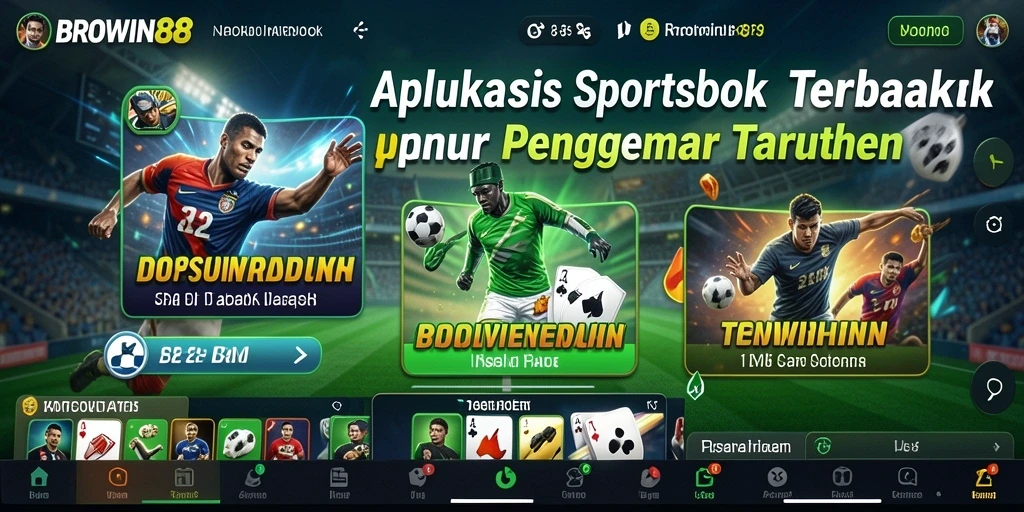 Tampilan gameplay BROWIN88 dengan berbagai pilihan taruhan olahraga.