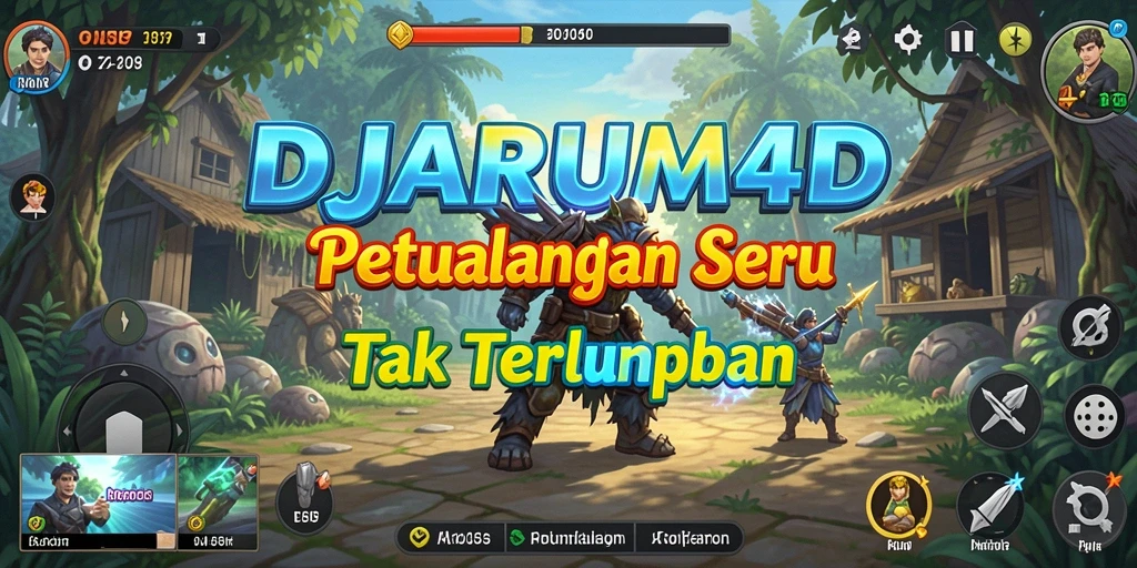 Tangkapan layar gameplay DJARUM4D menampilkan aksi petualangan yang seru.