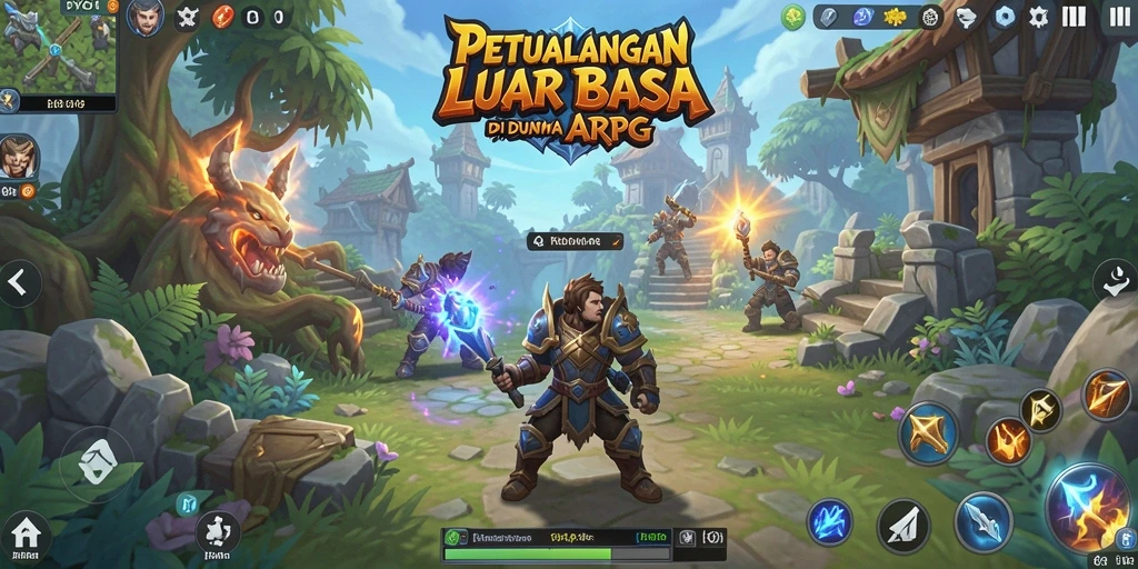 Gameplay dinamis dan mendebarkan dalam DY01 ARPG.