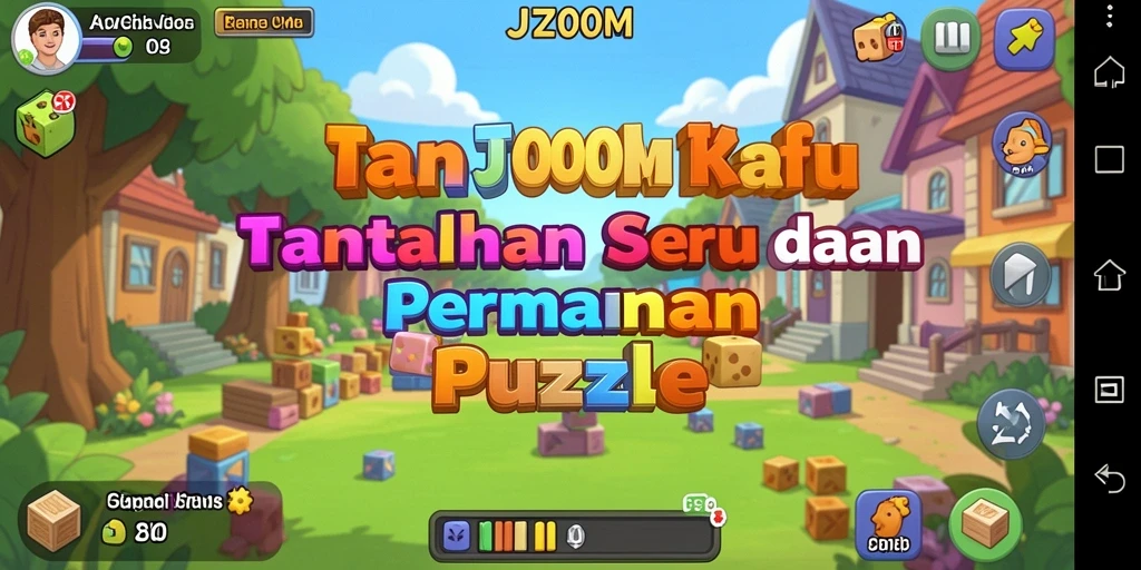 Tangkapan layar gameplay J200M menampilkan tantangan seru dalam permainan Puzzle.
