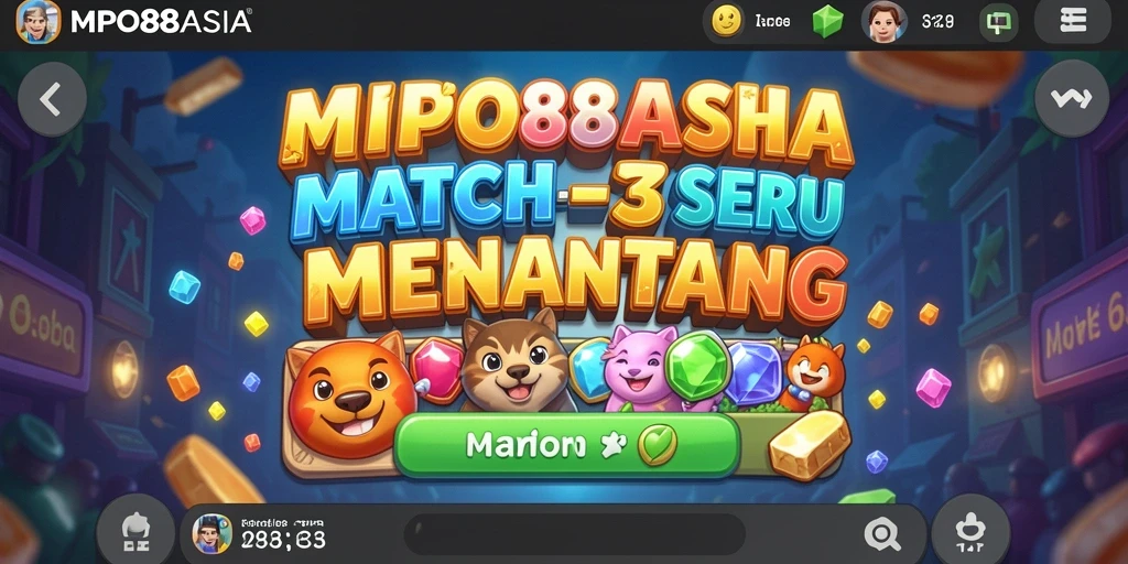 Screenshot gameplay MPO88ASIA dengan objek berwarna-warni yang menyenangkan.